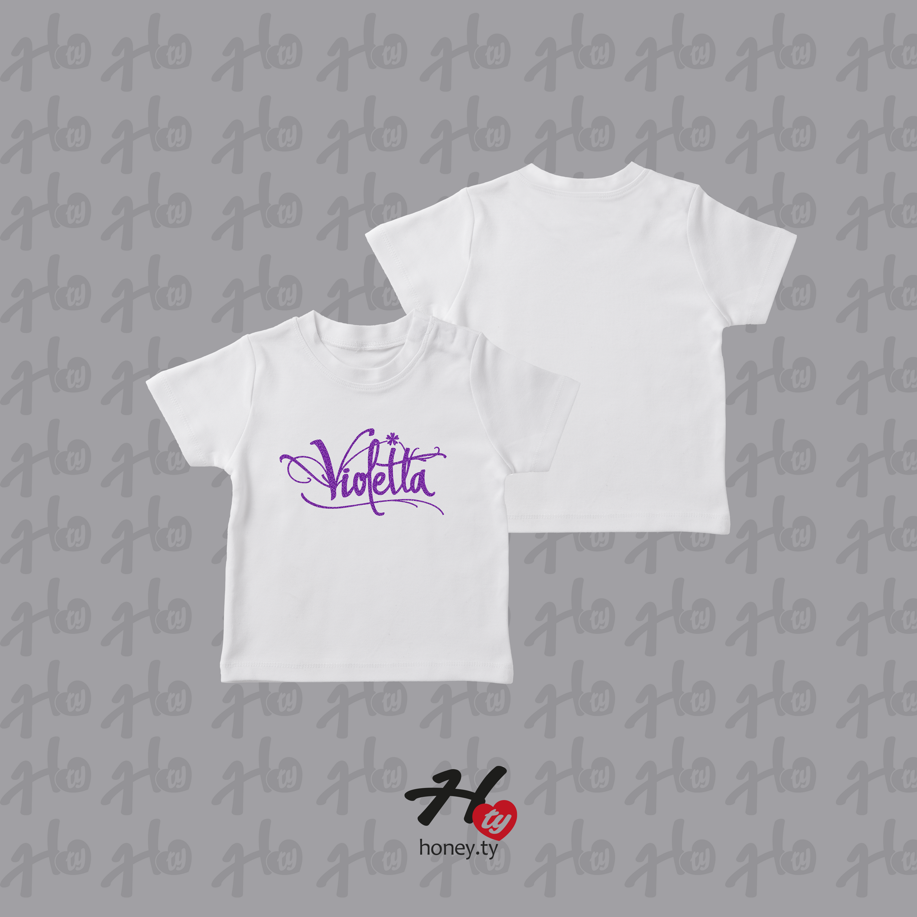 VIOLETTA (GUITTER) - BABY TEE