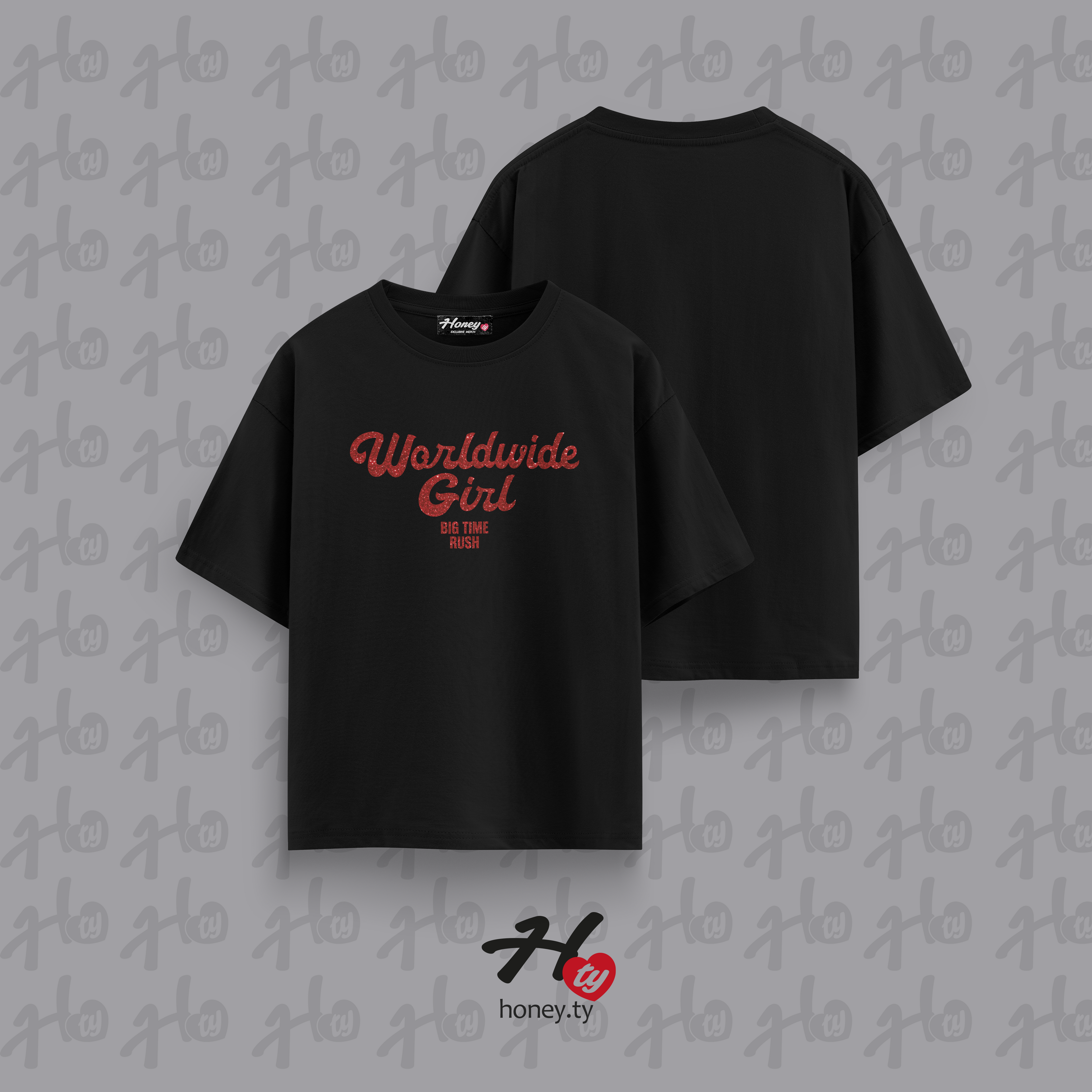 WORLDWIDE GIRL GUITTER - OVERSIZE
